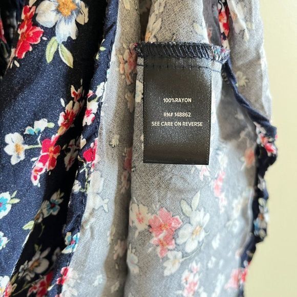 TORRID NAVY FLORAL OFF SHOULDER SKATER DRESS WOMENS PLUS SIZE 5 5X SMOCK… - Picture 7 of 10